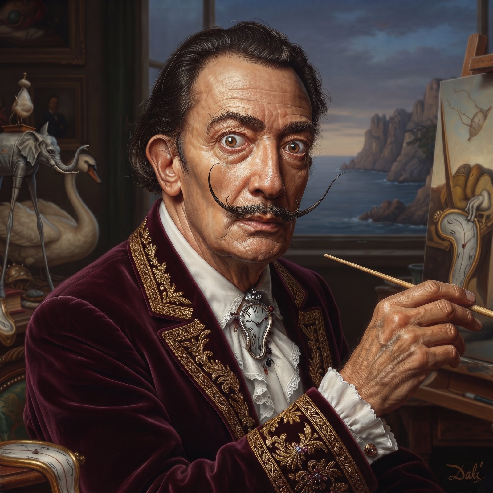 Retrato de Salvador Dalí